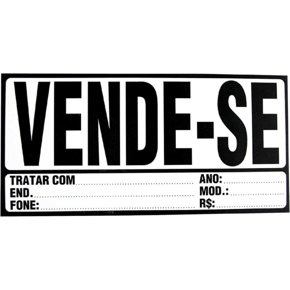 Impresso Administrativo Cartaz VENDE-SE 155X325MM