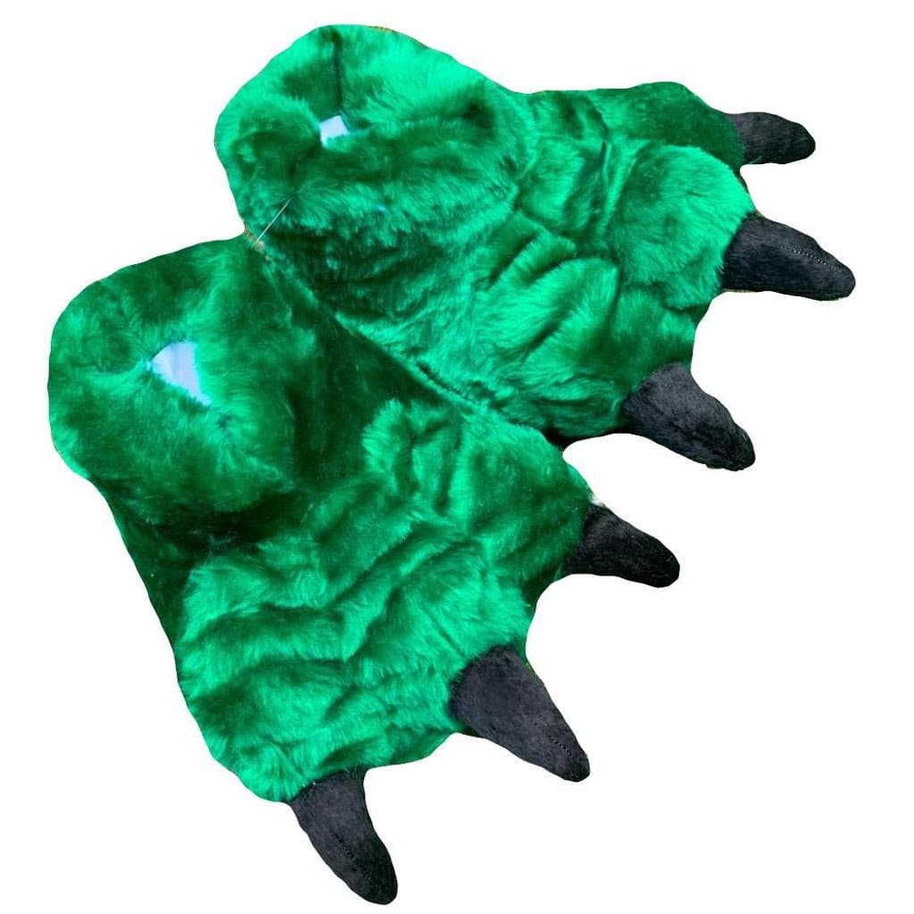 Pantufa Garra Monstro Verde Feita a Mão