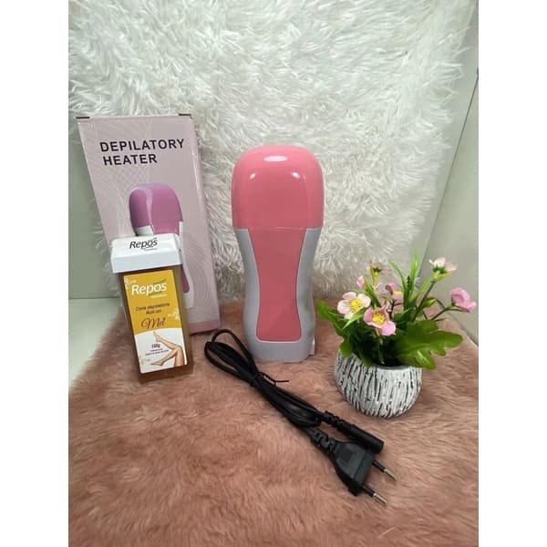 kit Aparelho Aquecedor De Cera QueRoll On Termocera Depilacao Rolon Bivolt