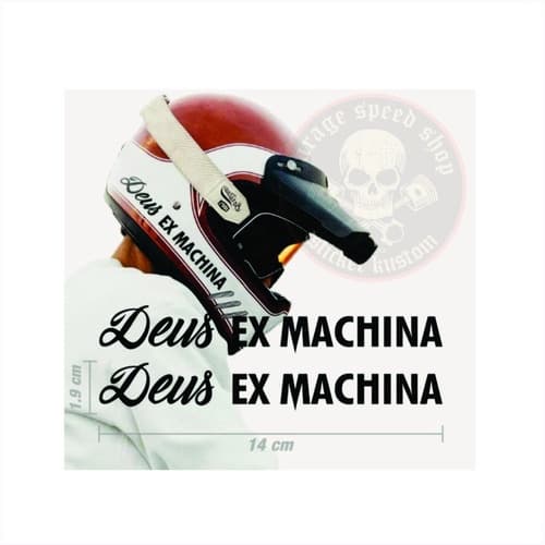 Adesivos Moto Tanque Capacete Deus Ex Machina Custom