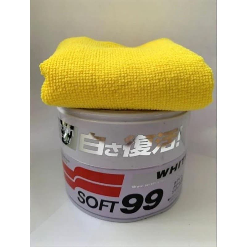 Cera Carnaúba White Soft 99 350g e Microfibra