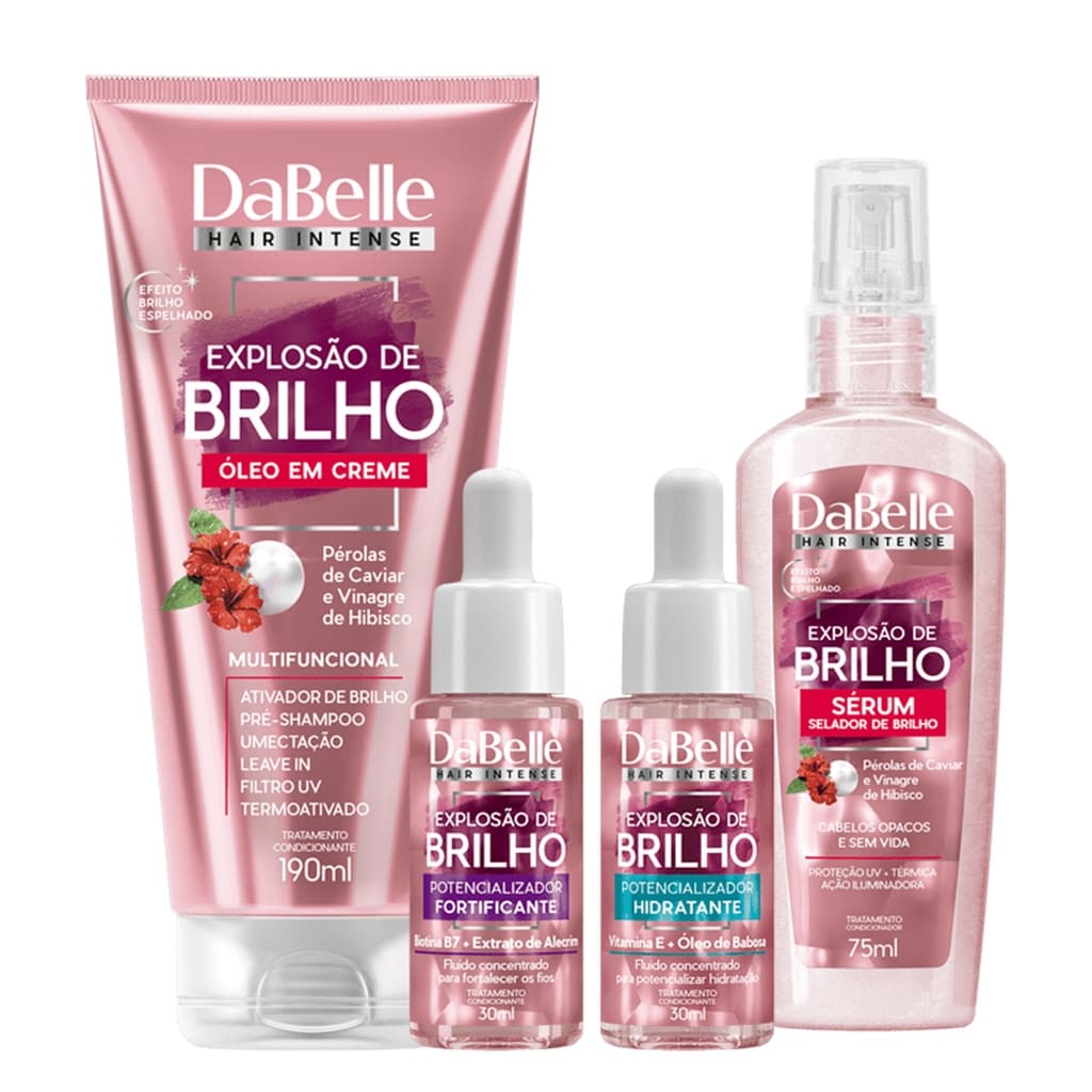 Kit Dabelle Explosao De Brilho- 04 Itens