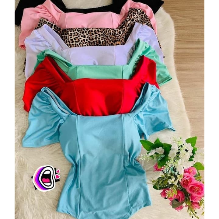 Body feminino com bojo manga curta princesa bufante feminino estilo