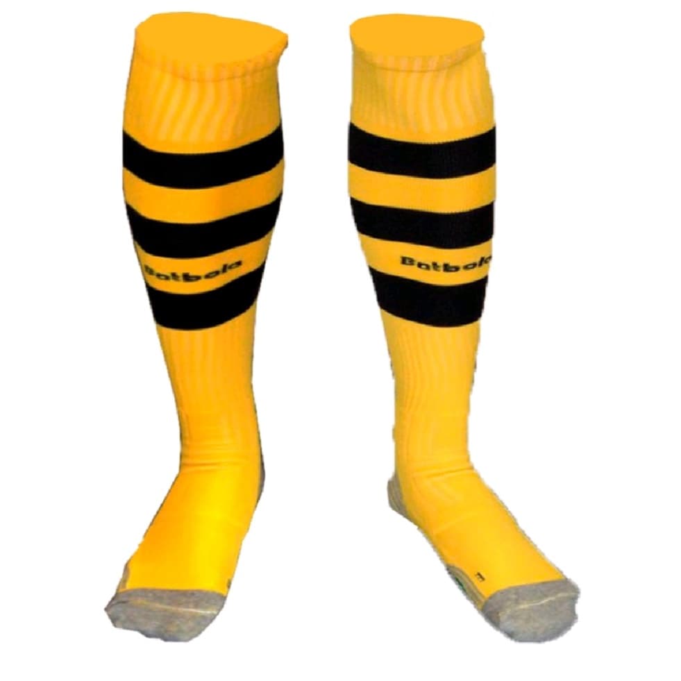 Kit C/ 25 Prs Meião Futebol Batbola Profissional Pro Soccer Amarelo