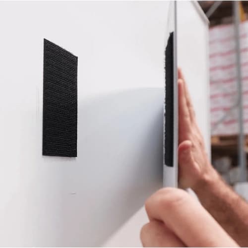 Fecho De Contato Adesivo 25mm Preto/branco 3 Metros