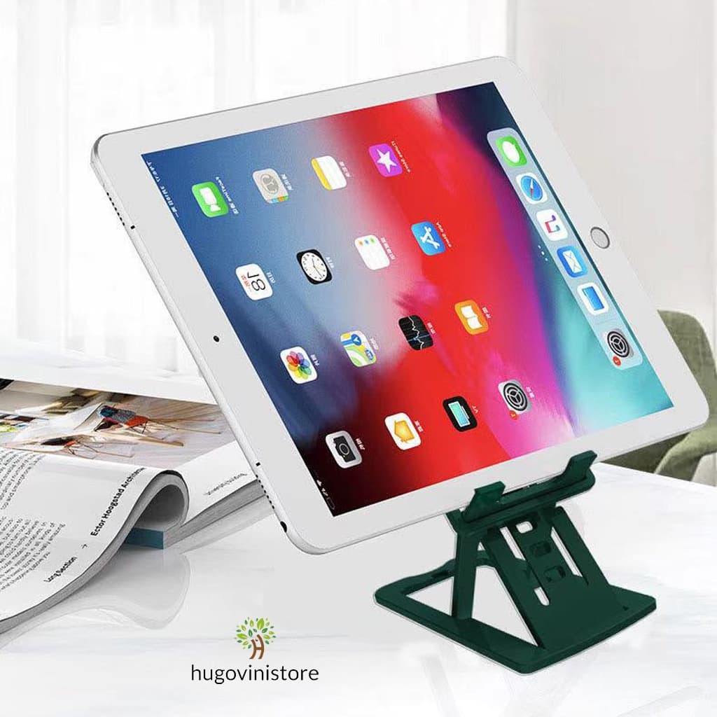 Suporte Para Celular E Tablet Dobrável Ajustável Portátil Apoio de Mesa Originais 2021-Estoque Brasi