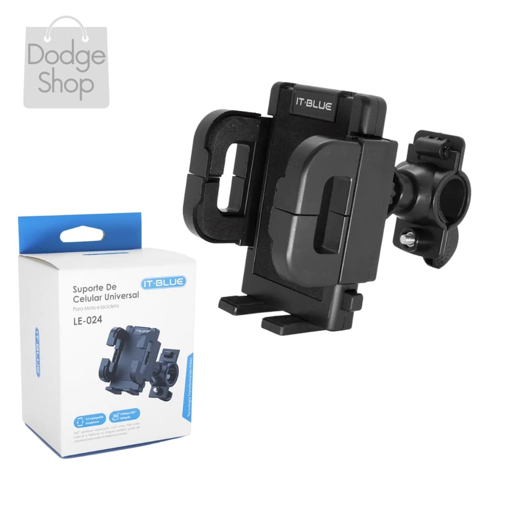 Suporte de Celular Universal para Moto e Bicicleta Bike IT Blue Le-024