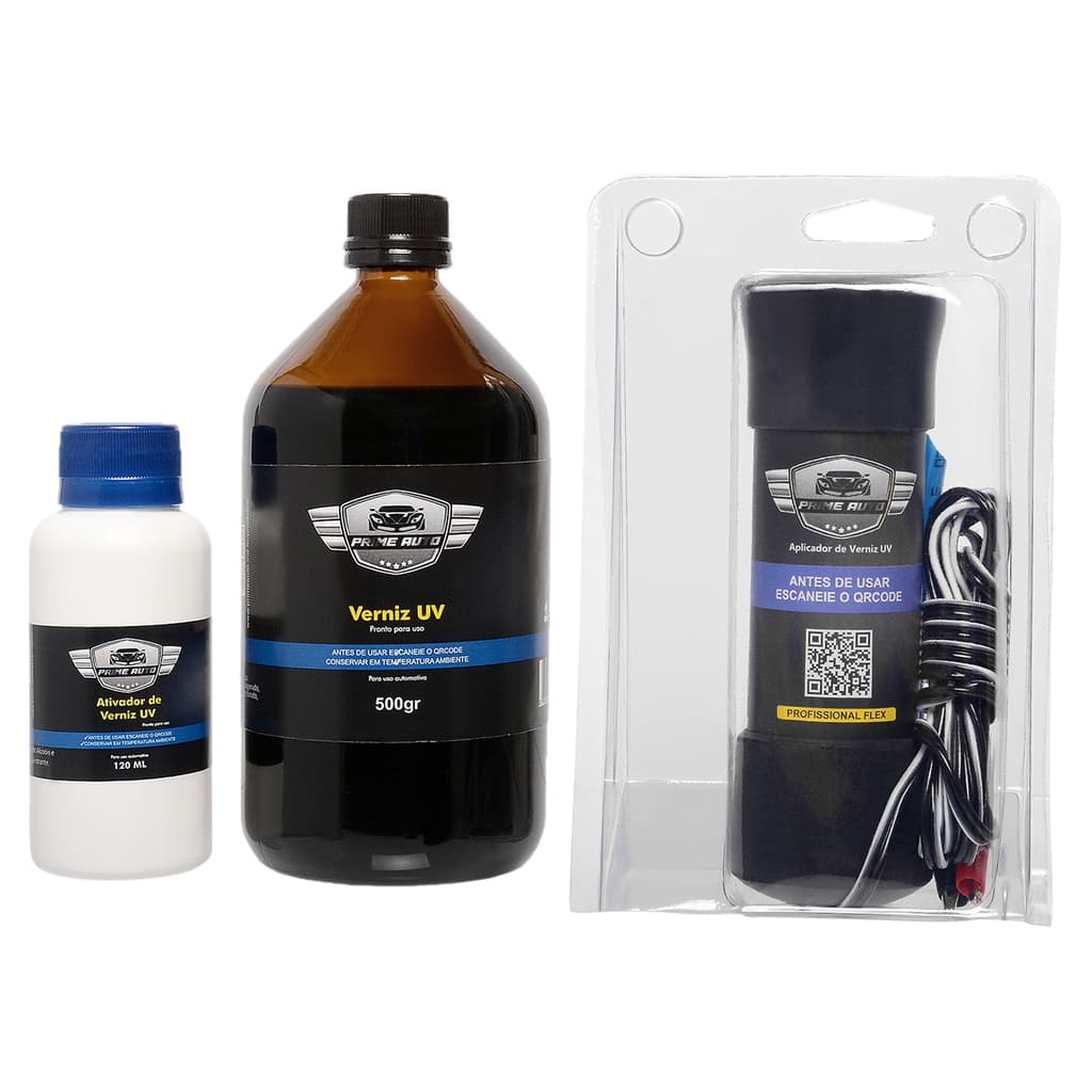Verniz Uv Para Recuperação Farol E Lanternas Polímero 500 Ml