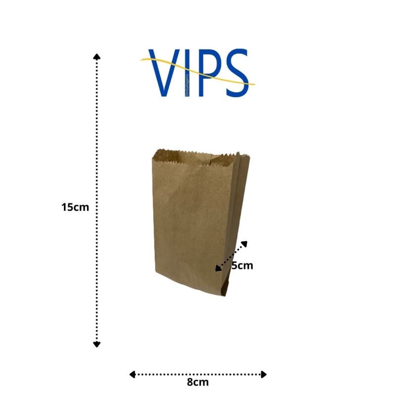 Saco de Papel Semi Kraft  100 unidades - 1/4KG