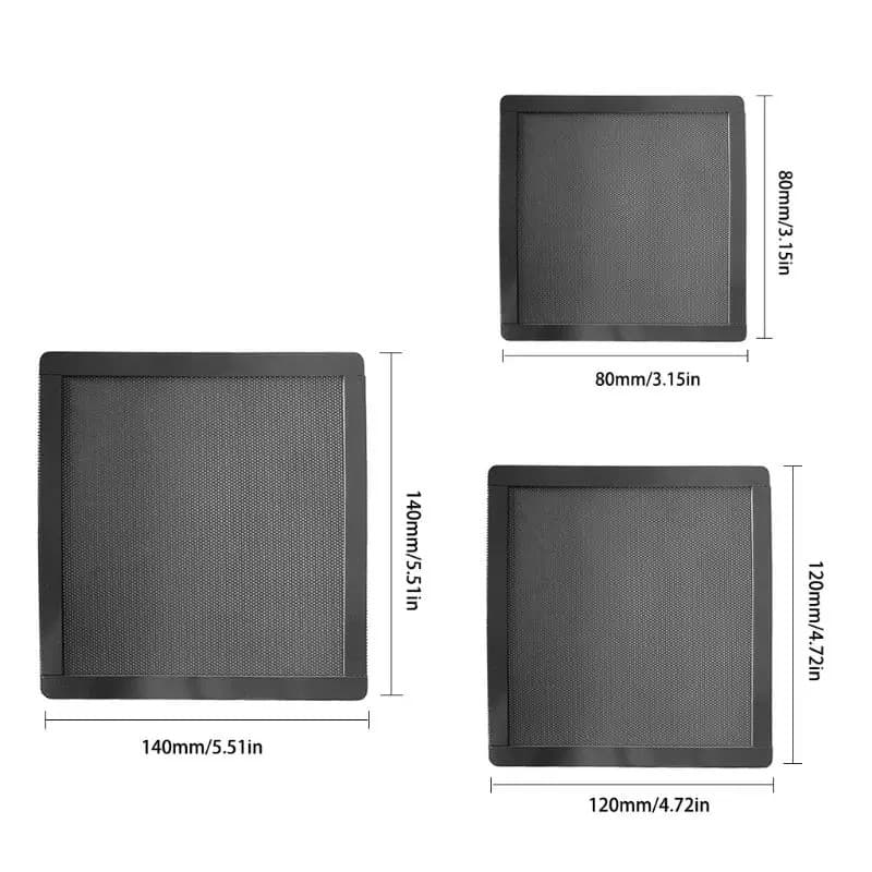 Filtro Anti Poeira Magnético Para Gabinete Fan Cooler Ventoinha Pc Gamer 8cm 80mm 12cm 120mm 14cm 140mm Promoção Barato