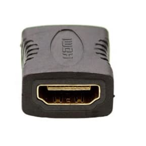 Conector Emenda extensor Adaptador HDMI fêmea x HDMI fêmea