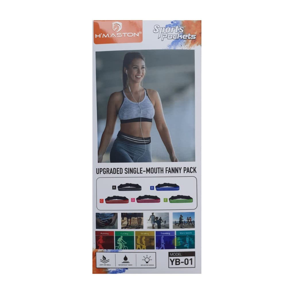 Porchete Corrida Academia Celular Unisex Sports Pockets - H'Maston - Preta