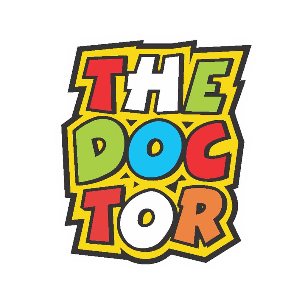 Adesivo The Doctor  Para Capacete Moto Bike