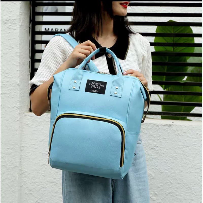 Mochila Maternidade Bolsa Mamãe Bebê MultifunçãoTEM ZIPER ATRAS Pronto entrega 1017