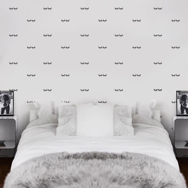 120 Adesivos Decoração De Parede Cílios