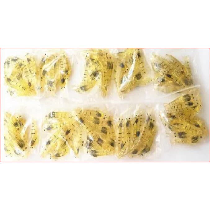 Isca Artificial Camarão artificial De Silicone Kit C/ 10 Iscas robalo, tucunaré, pescada