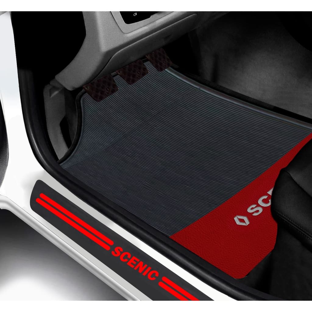 Kit Tapete E Soleira De Porta Renault Scenic Universal Carro personalizado