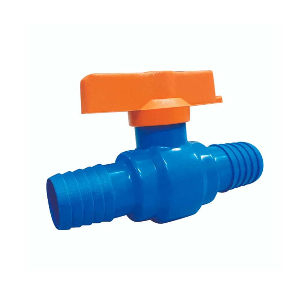 Registro Esfera União Dentada Azul 3/4" (25mm) Para Emenda Mangueira
