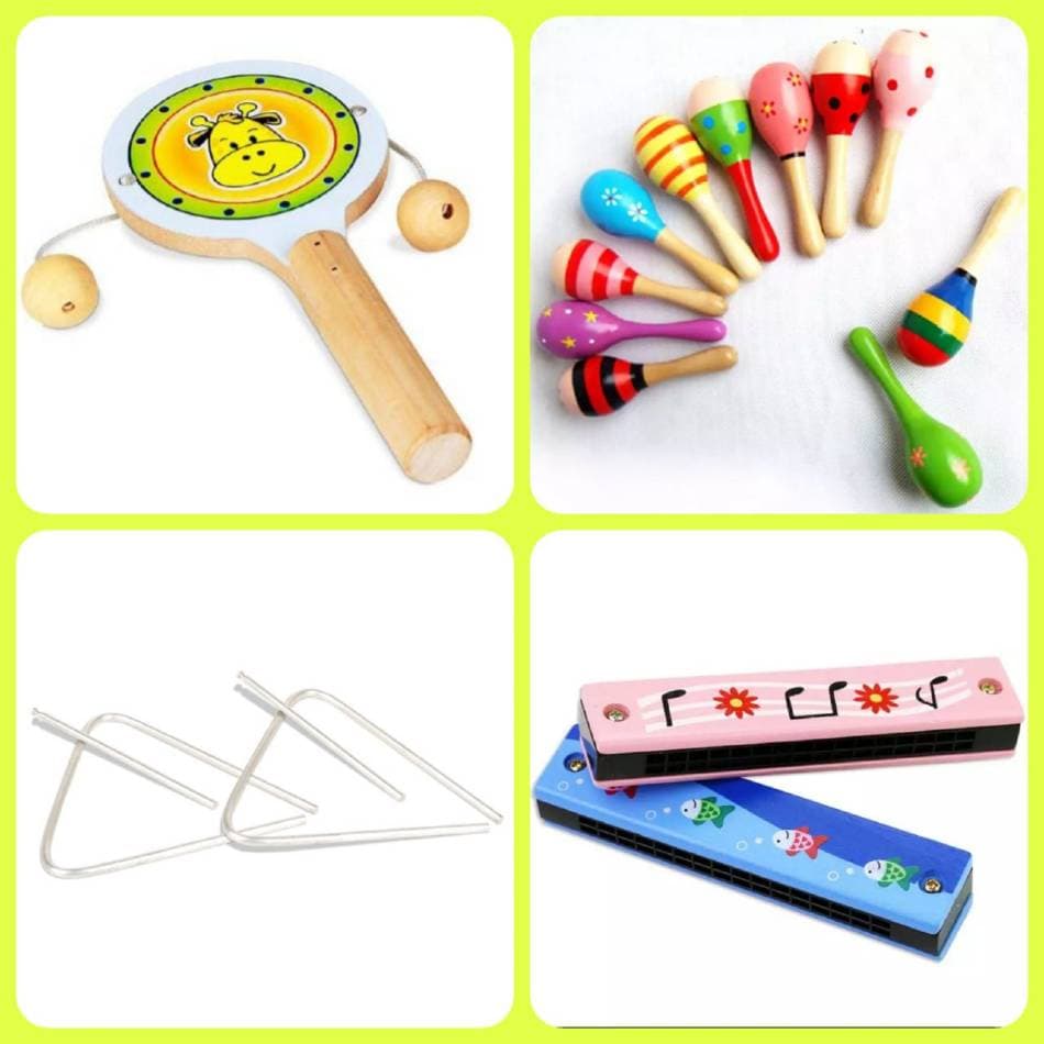 Kit De Instrumentos Musicais Infantis Primeira Infância