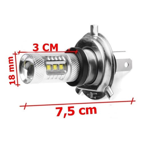 Farol Led H4 Led Frete Gratis 80 Wats