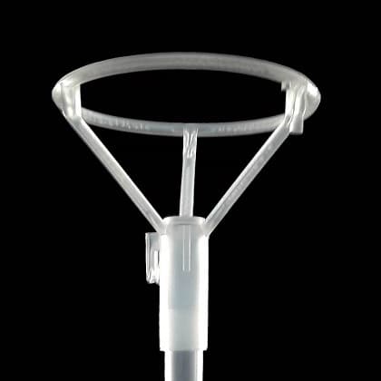 Kit 20 Pega Balão Bubble Vareta Suporte Grande Grosso Centro mesa Haste Metalizado Transparente 50Cm
