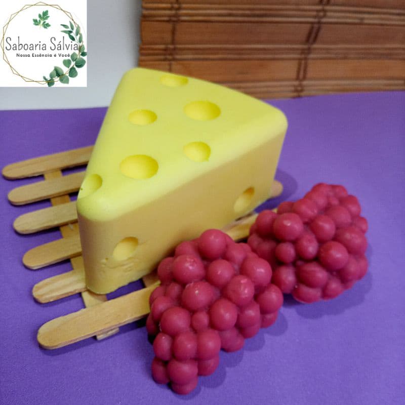 Sabonete Tábua de Queijo + Uvas - Saboaria Sálvia