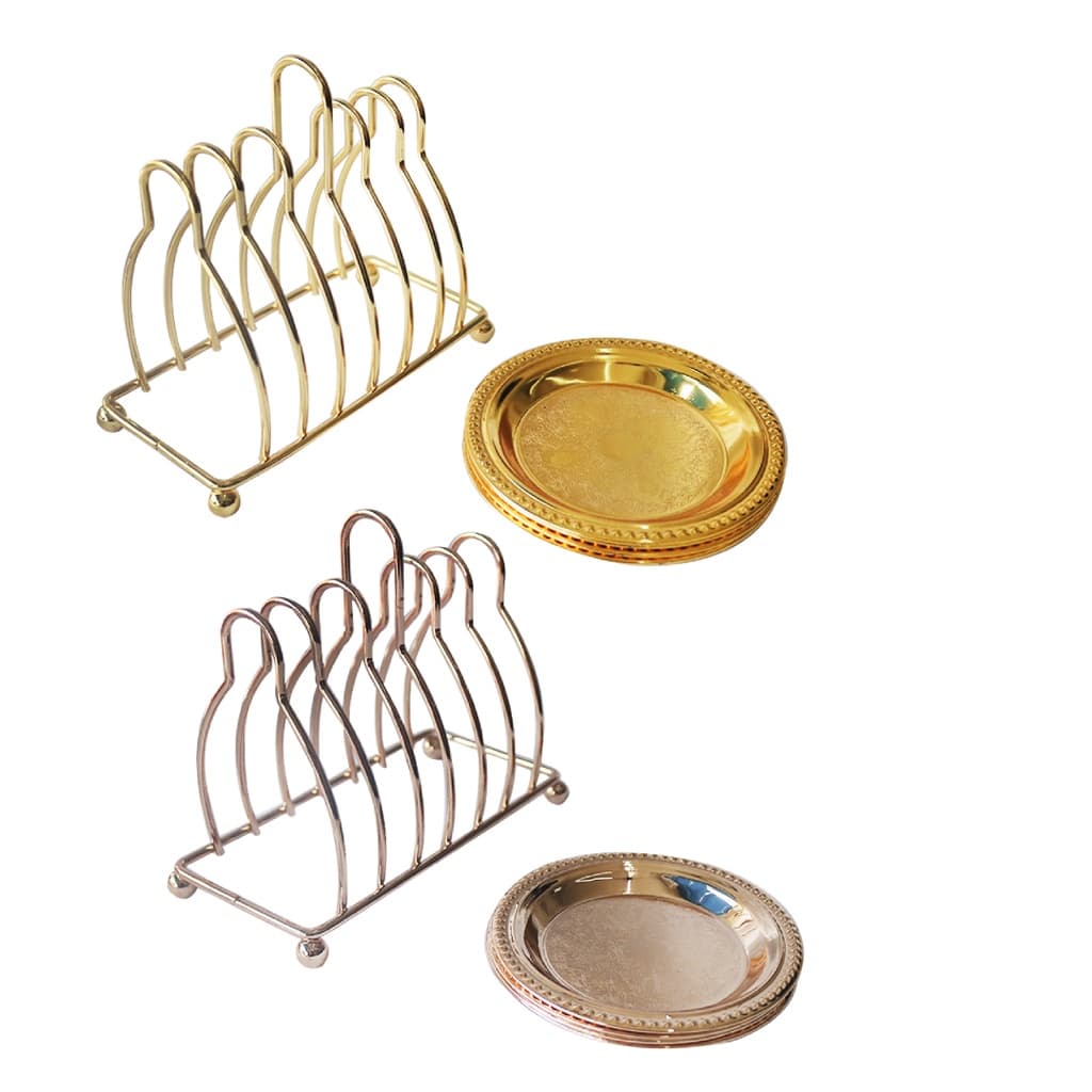 Porta Copo com 5 Peças de Metal com Suporte para Encaixe