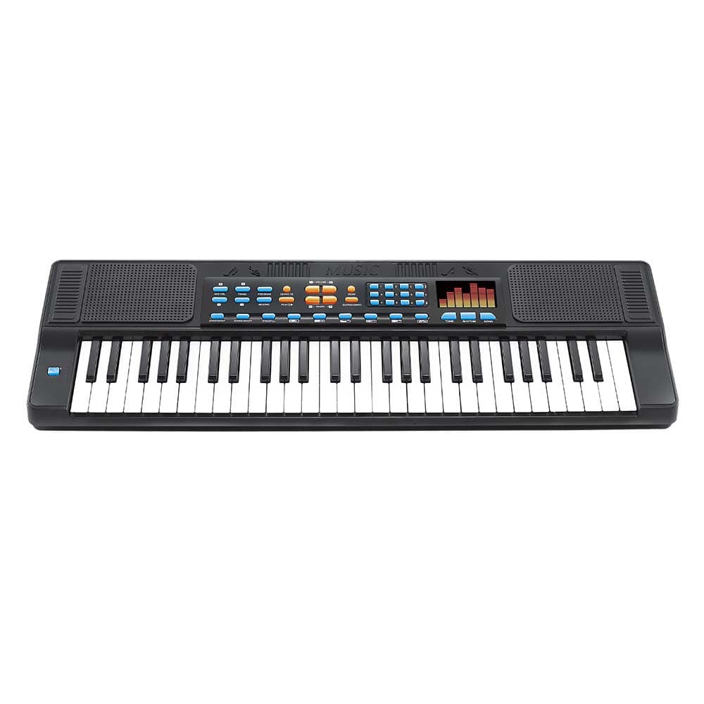 Teclado Piano Infantil Com Microfone Bivolt 110/220V 54 Teclas 70Cm  Toca MP3