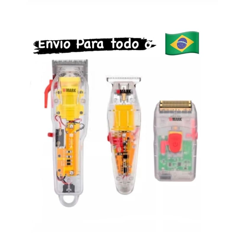 Máquina de cortar cabelo sem fio Wmark NG-108 com lâmina de cerâmica Maquina de Acabamento Ng202 com lâmina de cerâmica