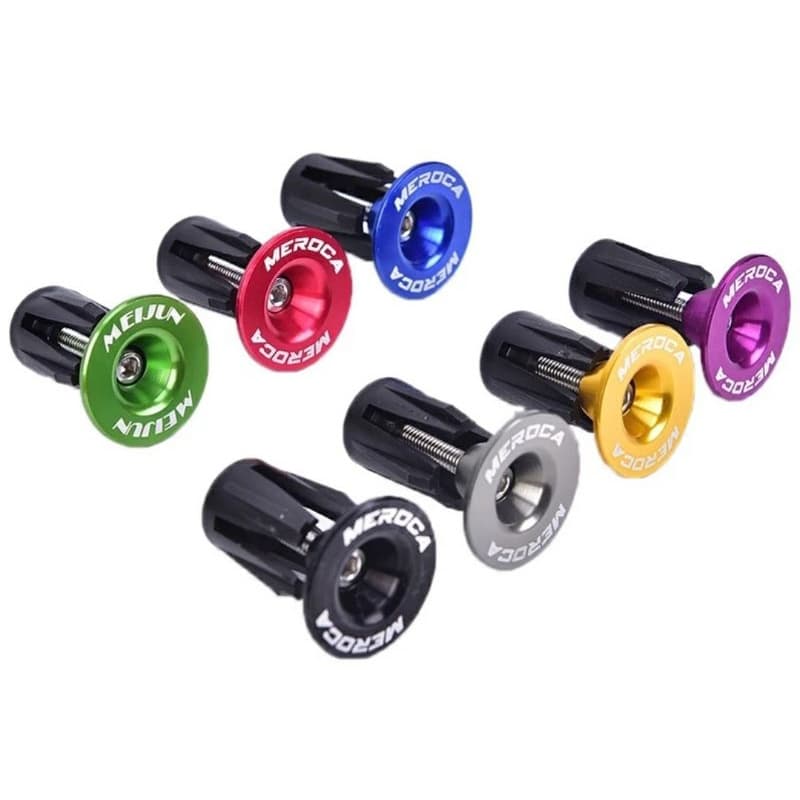 Tampa guidao aluminio varias cores 1 par bike mtb speed guidão manopla