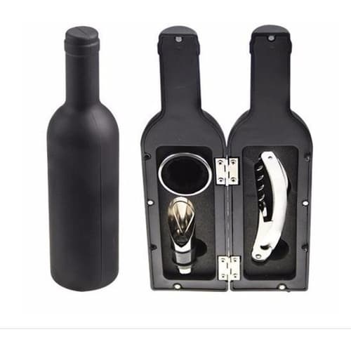 Garafa Kit Jogo Abridor De Vinho Saca Rolhas