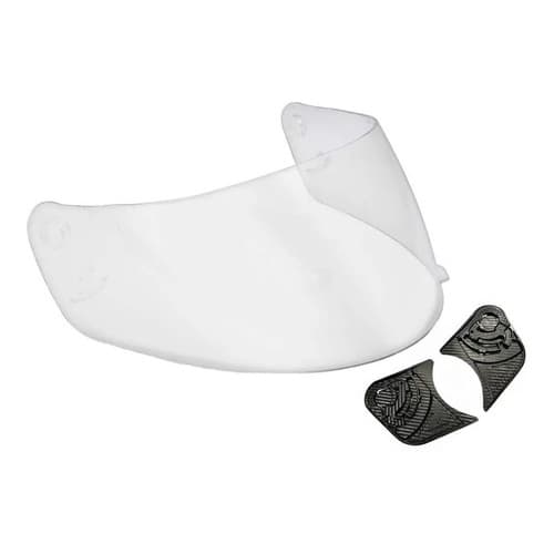 Kit Reparo + Viseira Cristal Capacete Ebf New Spark E0x Polivisor