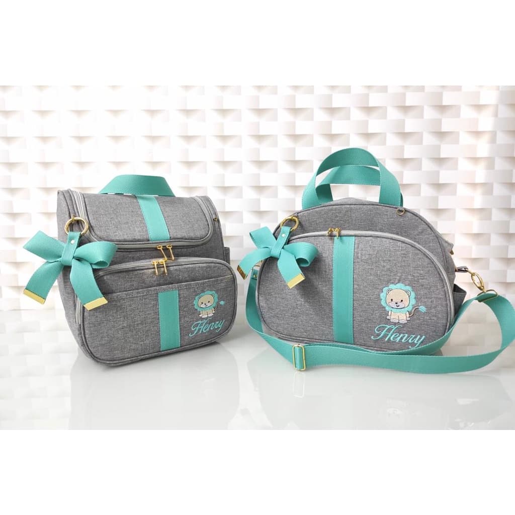 kit de bolsas maternidade , mochila 2em1 + bolsa g