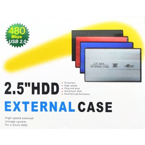 Case Mini Hd Portátil 2.5 Notebook Usb 2.0 Ps4 Xbox Pc Linux Ssd Sata PE-RE-ESC-EST1PR04C 7803464319328