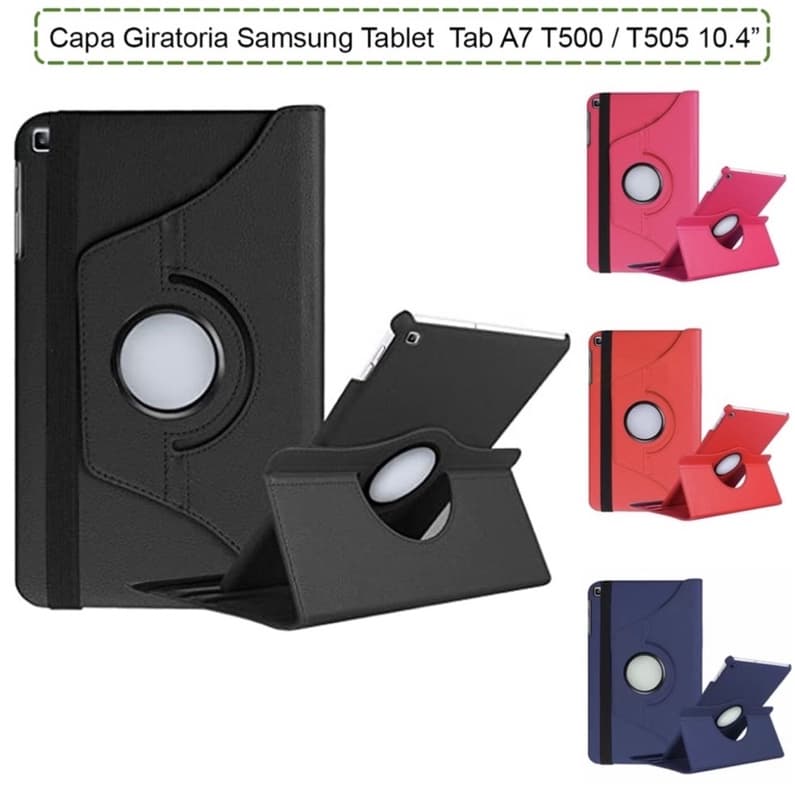 Capa Tablet Samsung  T500 T505 Tab A7 10.4 polegadas Giratória