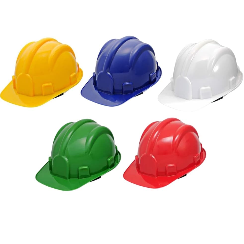 Capacete De Segurança Com Carneira Para Obra Plastcor Cores