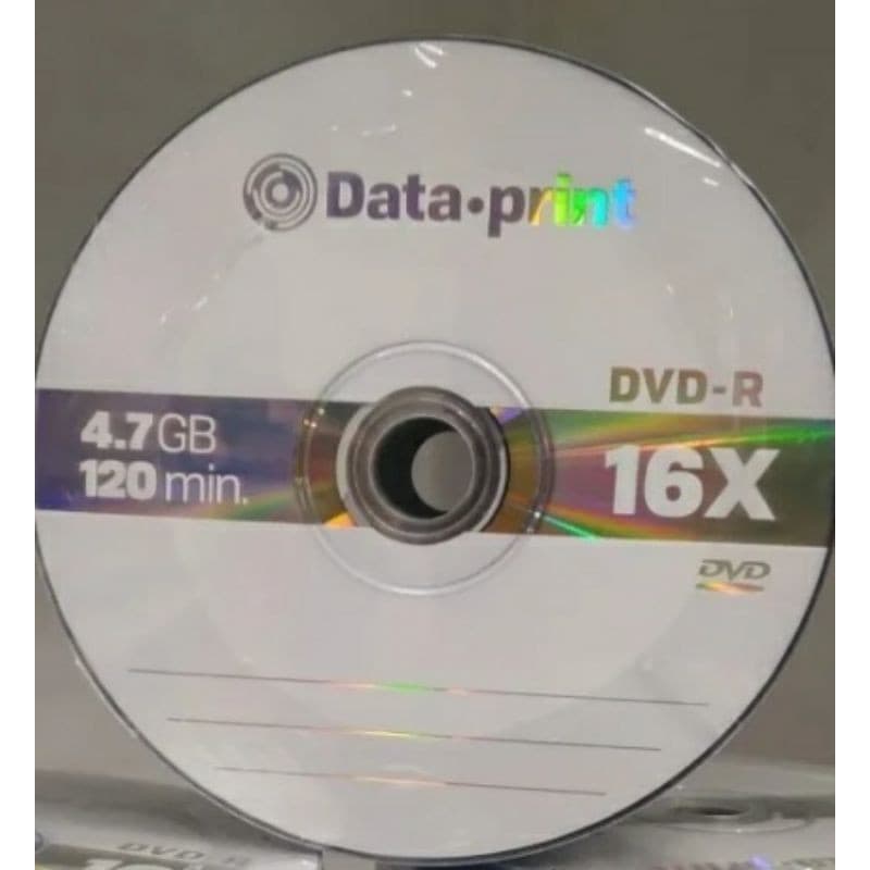 100 Dvd-r Data Print Logo 4.7gb 120 Minutos 16x Original