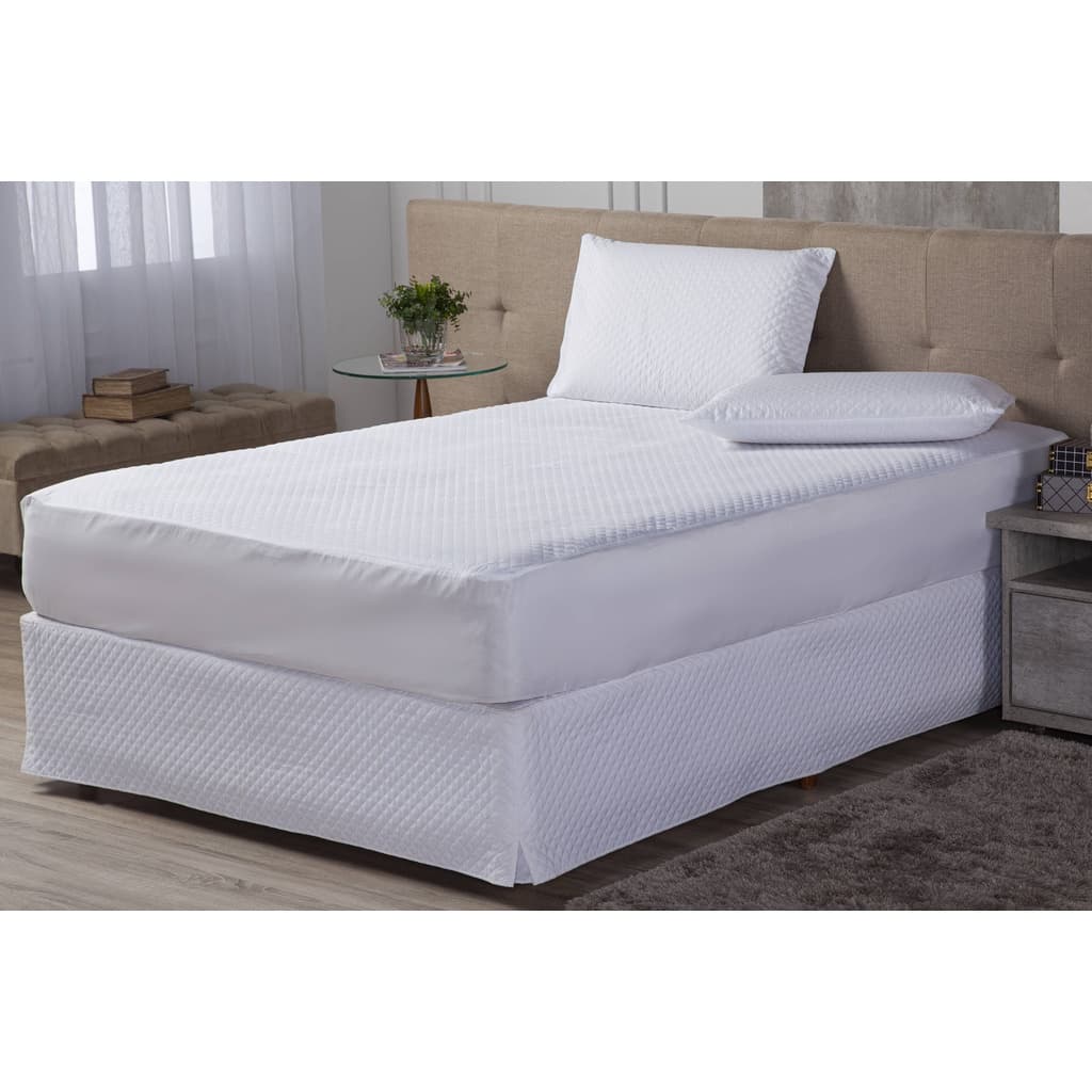 Capa Impermeável Para Colchão Casal Com Elástico Matelado Ultrassônico
