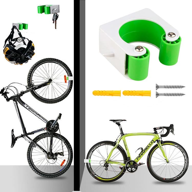 Suporte Parede ou Chao Bike Speed Tipo Hornit Clug Vertical Trava pela Roda