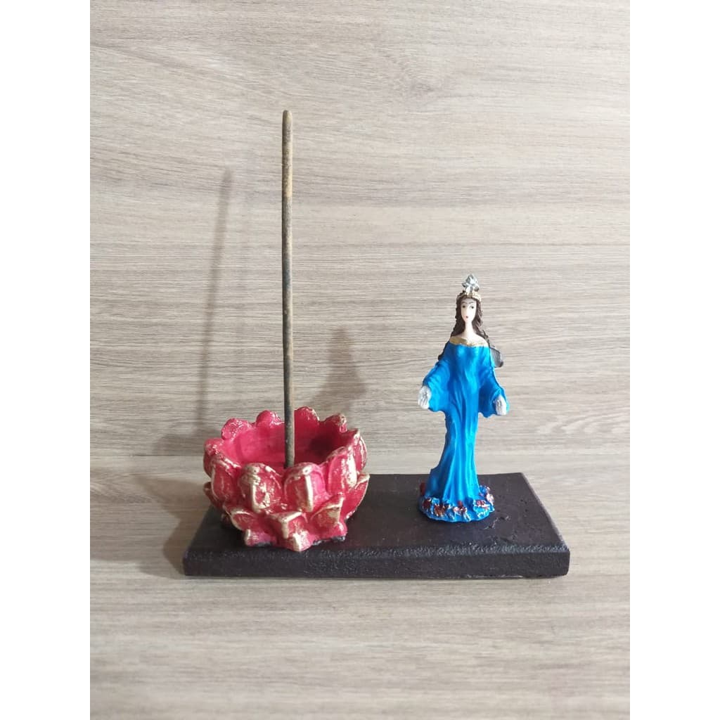 Plaquinha Iemanjá Com Porta Vela E Incensário