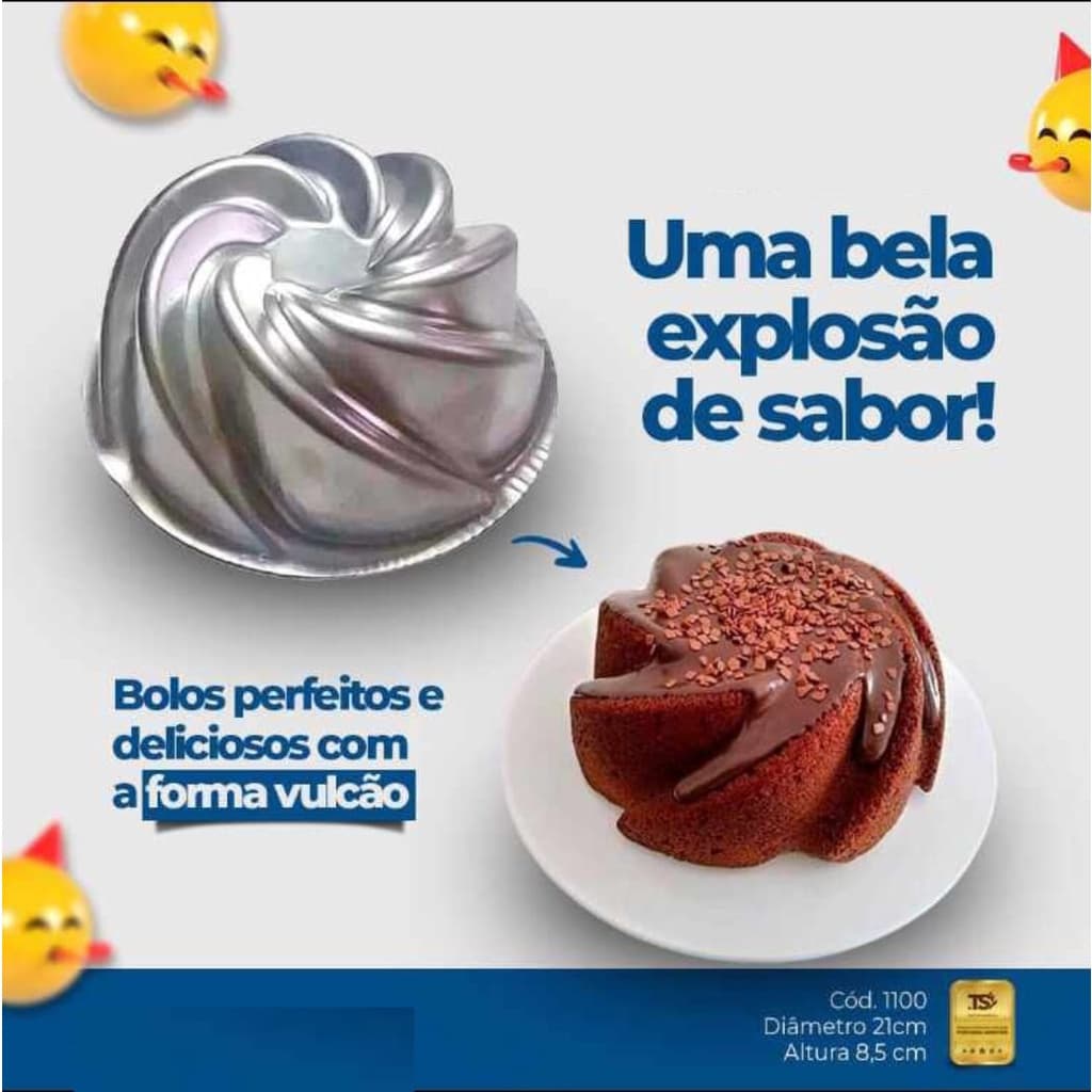 Forma Vulcão Bolo Ballerine If35