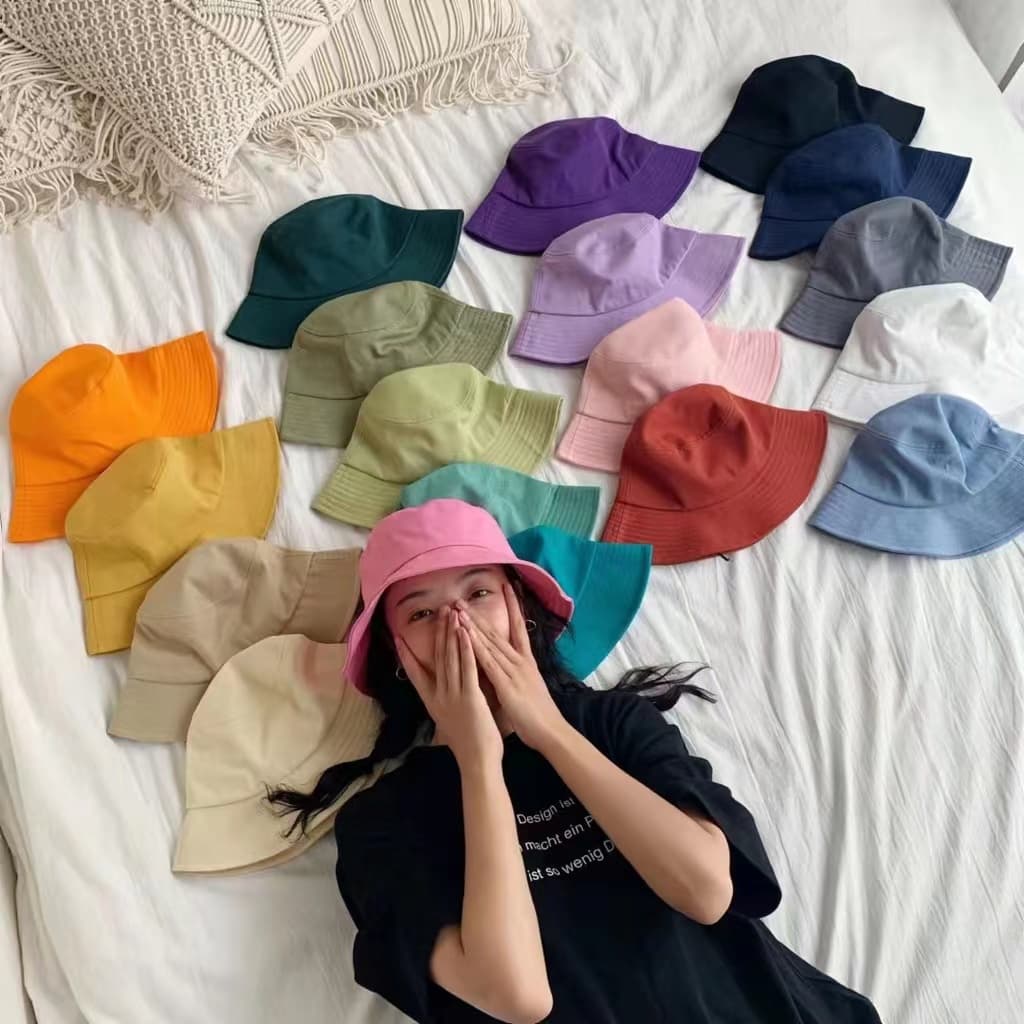 Chapéu Bucket Hat Unissex Cata Ovo Feminino Boné Balde Moda Praia Bolgueira