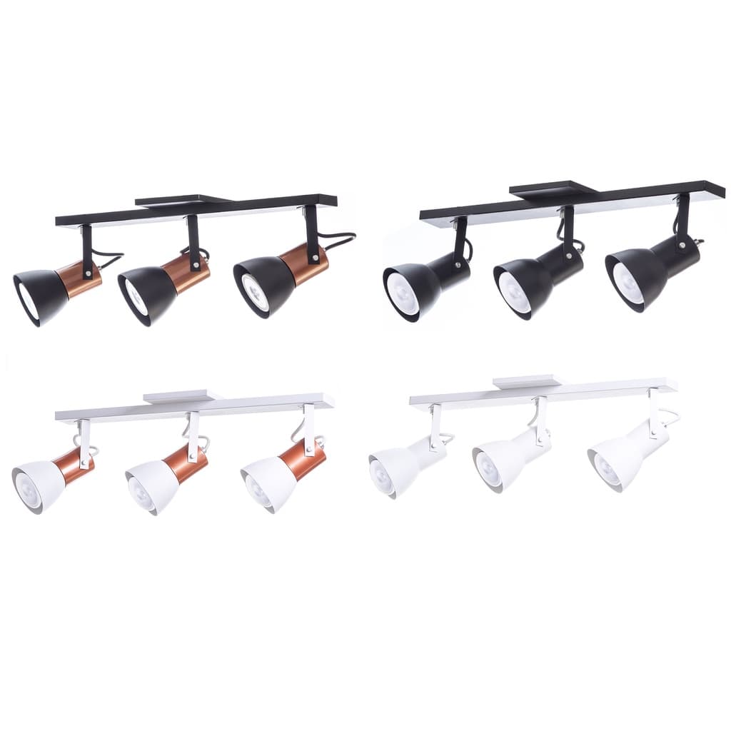 Spot Trilho Direcionavel 3 Soquete E27 Aluminio Decoracoes