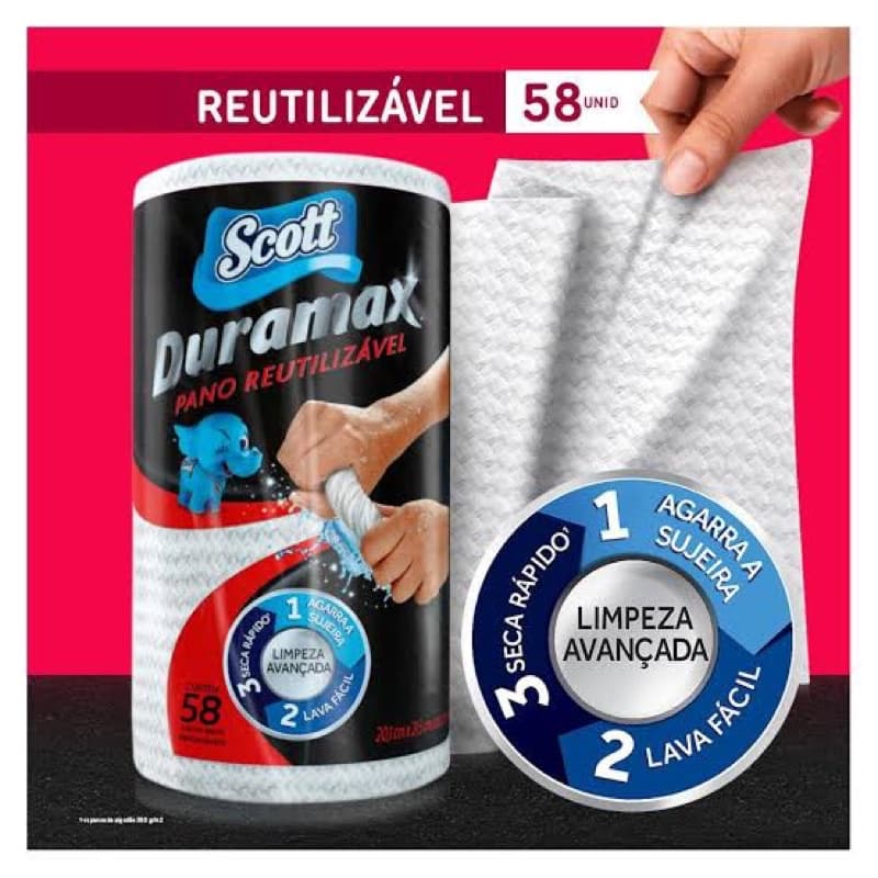 Pano Reutilizável C/58 Panos Scott Duramax Kimberly - Ville