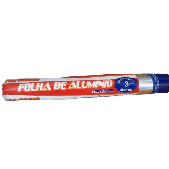 Rolo de Papel Alumínio - Caixa Fechada com 0,30cm3,0m - 0,30cmx4,0m - 0,30cmx7,5m - 0,30x100m C/25 Unid - PRA VIAGEM