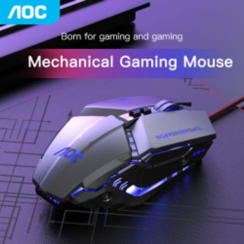 Mouse Gamer Top de Linha Aoc GM110 -Cor Exclusiva Verde clara