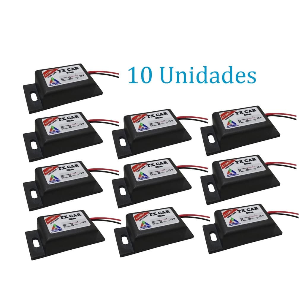 Kit 10 Controle Portão Tx Car Farol Carro Moto Ppa Rcg Garen Acton Seg Mc Garcia