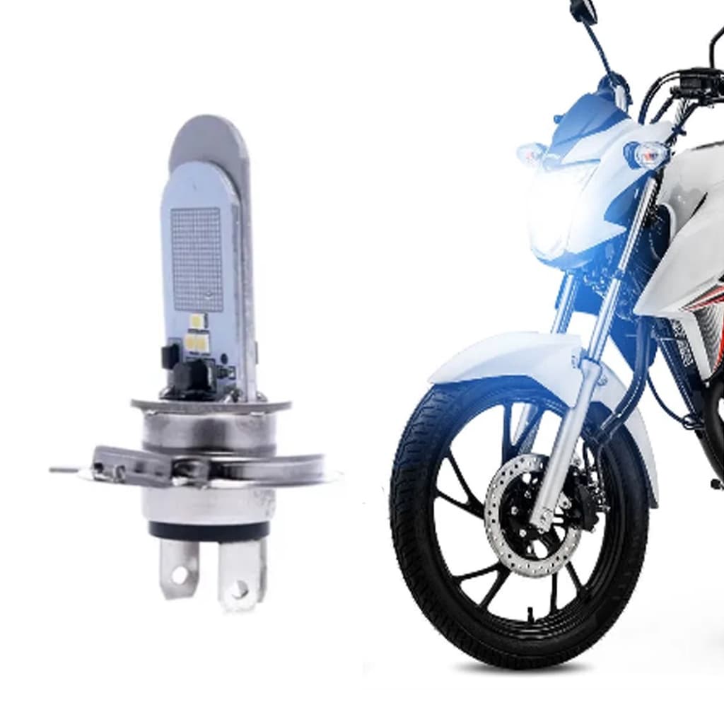 Lâmpada moto h4 super led efeito xenon 8000k titan 125/150/160/cb 300/xre 300/xre 190/fazer/Lander