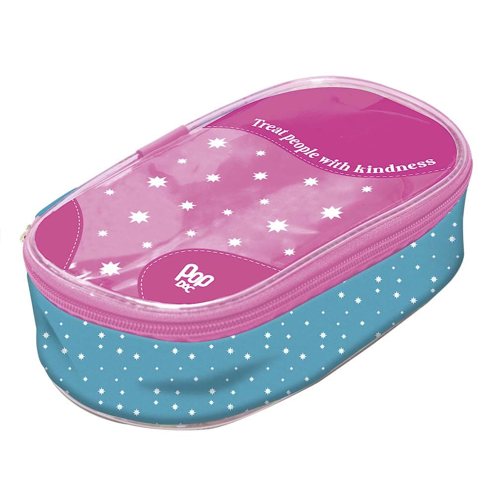 ESTOJO POP - estojo box, estojo escolar, transparente
