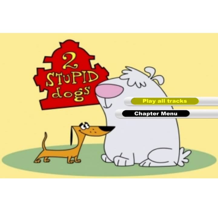 Dois cachorros bobos - Desenho completo